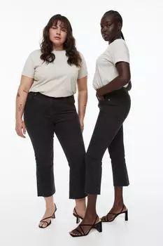 Расклешенные укороченные джинсы H&M