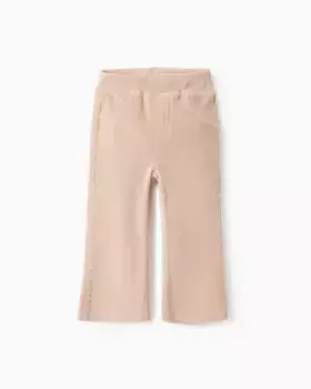 Расклешенные вельветовые брюки для девочки Zippy, бежевый