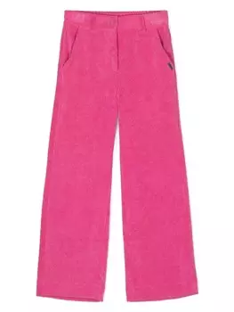 Расклешенные вельветовые брюки Monnalisa, розовый