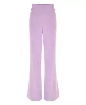 Расклешенные вельветовые брюки с поясом Kocca, розовый