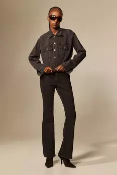 Расклешенные высокие джинсы H&M