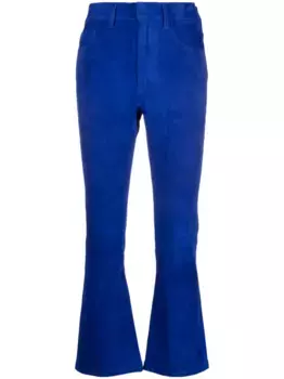 Расклешенные замшевые брюки PAULA, синий
