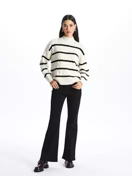 Расклешенные женские джинсовые брюки LCW Jeans, черное родео