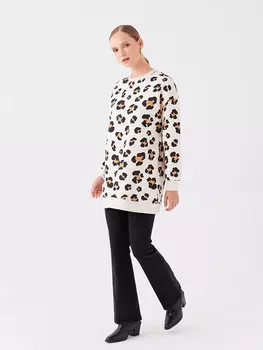 Расклешенные женские джинсовые брюки LCW Modest, темно-черный