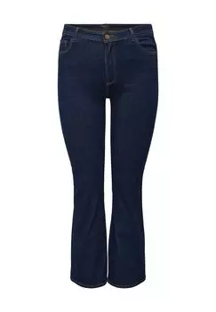 Расклешенные женские джинсы с пятью карманами ONLY CARMAKOMA, темно-синий