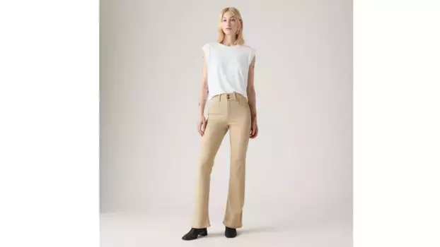 Расклешенные женские джинсы в стиле ретро 726 с высокой посадкой Levi's, коричневый