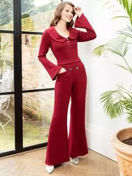 Расклешенный комбинезон HotSquash, цвет Wine