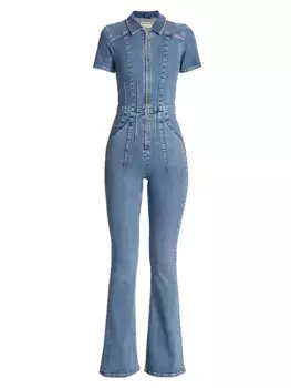 Расклешенный комбинезон Jayde Free People, синий