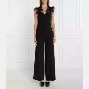 Расклешенный комбинезон Twin-Set, черный