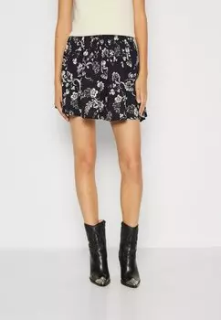 Расклешенный низ VILA КОРОТКАЯ ЮБКА VIDAISY, цвет navy/white