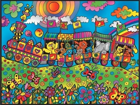 Раскраска Бархат, шлейф Painting Velvet