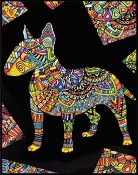 Раскраска Бархатный бультерьер Painting Velvet