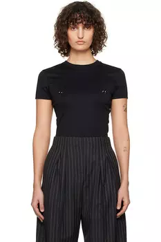 Распашонка с прорезями Mugler, черный