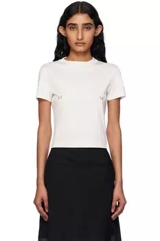 Распашонка с прорезями Mugler, цвет snow