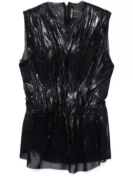 Расписанная вручную майка Elena Velez, черный