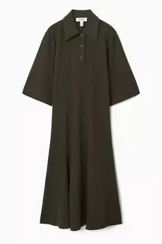 Расширенная рубашка поло COS, хаки