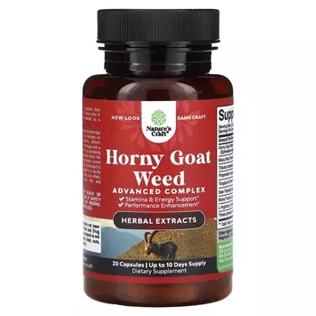 Расширенный комплекс Nature's Craft Horny Goat Weed, 20 капсул