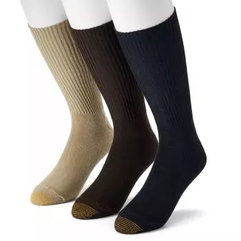 Расширенный размер GOLDTOE 3 шт. Носки Fluffies Crew