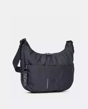 Расширяемая сумка через плечо с регулируемой ручкой темно-синего цвета Mandarina Duck, синий