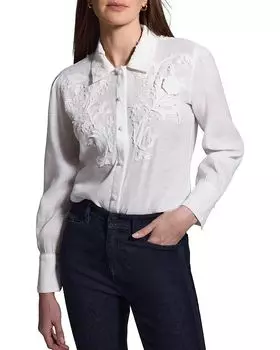 Расшитая блузка NIC+ZOE, белый