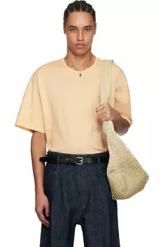 Расслабленная футболка Lemaire, цвет ice apricot