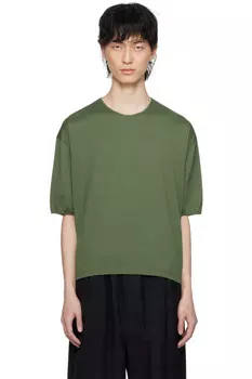 Расслабленная футболка Lemaire, зеленый