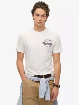 Расслабленная футболка с медной этикеткой Superdry, цвет Optic