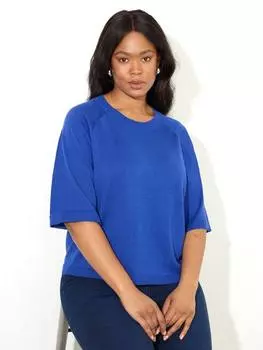 Расслабленная футболка в контрастную полоску Live Unlimited, синий