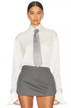 Расслабленная шелковая рубашка Helsa, белый