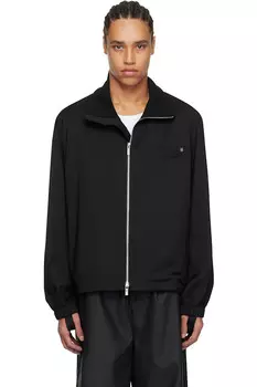Расслабленная шерстяная бомбер Helmut Lang, черный
