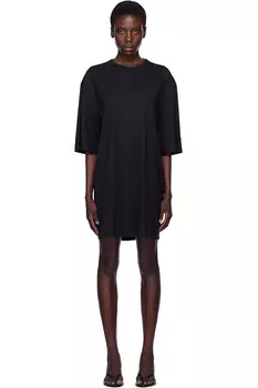 Расслабленное мини-платье-футболка Toteme, черный