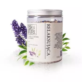 Расслабляющая соль для ванн, 1000 г Fresh&natural