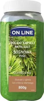 Расслабляющая соль для ванн «Сосновая», 800 г On Line