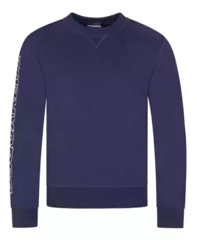Расслабляющий свитер из фелпы Dsquared2, синий