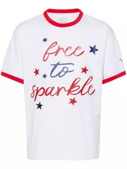 RASSVET футболка с надписью, белый