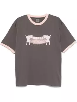 RASSVET футболка с надписью «Добро пожаловать обратно», серый