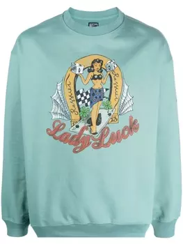 RASSVET толстовка с графичным принтом, синий