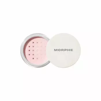 Рассыпчатая фиксирующая пудра jumbo setting powder bake & set soft focus Morphe, цвет brightening pink - mini, количество 1 шт.
