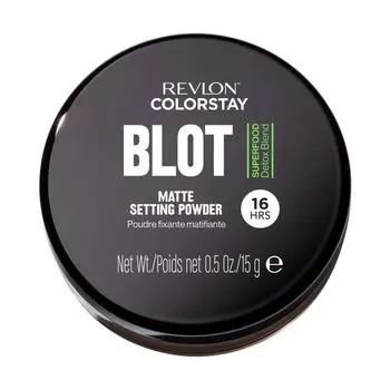 Рассыпчатая матовая фиксирующая пудра Colorstay blot Revlon, 15 гр