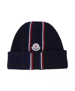 Рассыпчатая вязаная шапка Moncler, синий