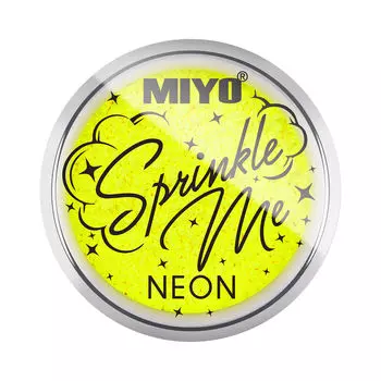 Рассыпчатые тени для век 19 тайский лайм Miyo Sprinkle Me Neon, 1,5 гр