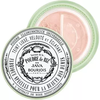 Рассыпчатый рисовый порошок Java, полупрозрачный, универсальный, прозрачный, 3,5 г., Bourjois