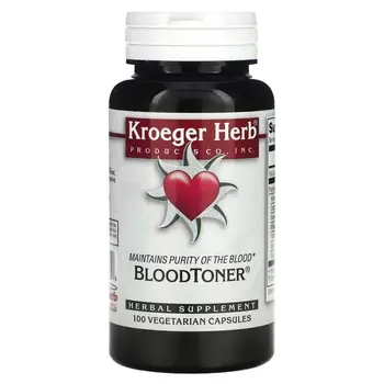Растительная добавка Kroeger Herb Co Blood Toner, 100 капсул