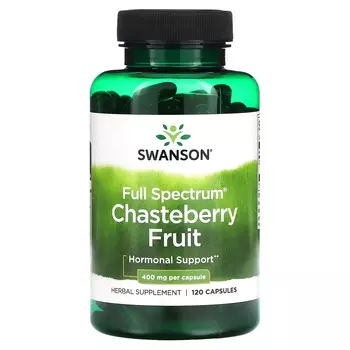 Растительная добавка Swanson Full Spectrum Chasteberry Fruit 400 мг, 120 капсул