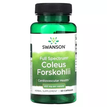Растительная добавка Swanson Full Spectrum Coleus Forskohlii, 60 капсул