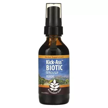 Растительная добавка WishGarden Herbs Kick-Ass Biotic Seriously Heroic, 59 мл