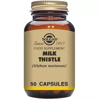 Растительные капсулы с расторопшей, 50 шт., Solgar