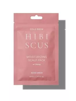 RATED GREEN, Hibiskus увлажняющее средство для кожи головы с гибискусом и медом 50мл