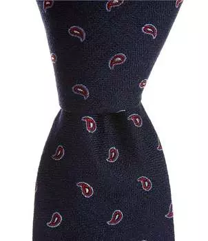 Раундтри и Йорк Пейсли 2 3/4 Шелковый галстук Roundtree & Yorke, синий