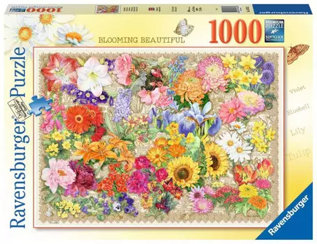 Ravensburger, пазл Цветущие цветы, 1000 шт.